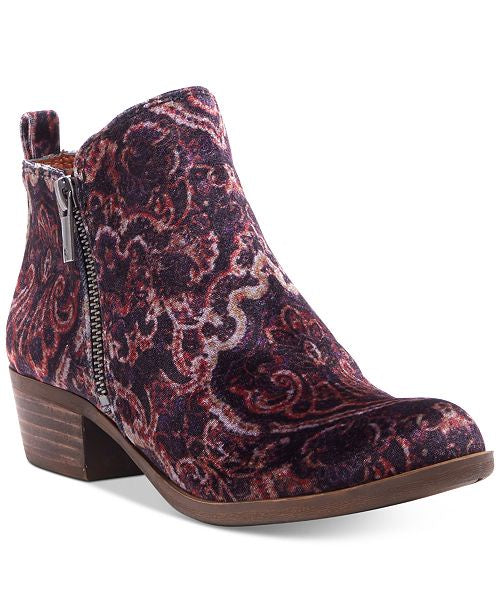 Lucky Brand LK-Basel In Black Multi Paisly Brocadevelvet