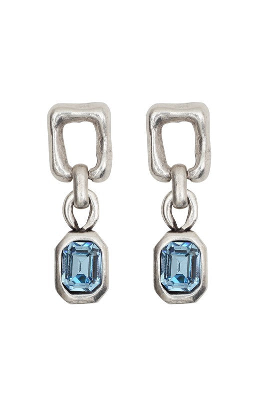 Blue Crystal Earrings
