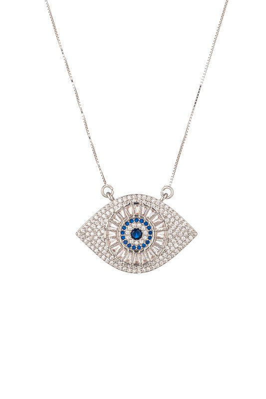 Evil Eye Sterling Silver Necklace