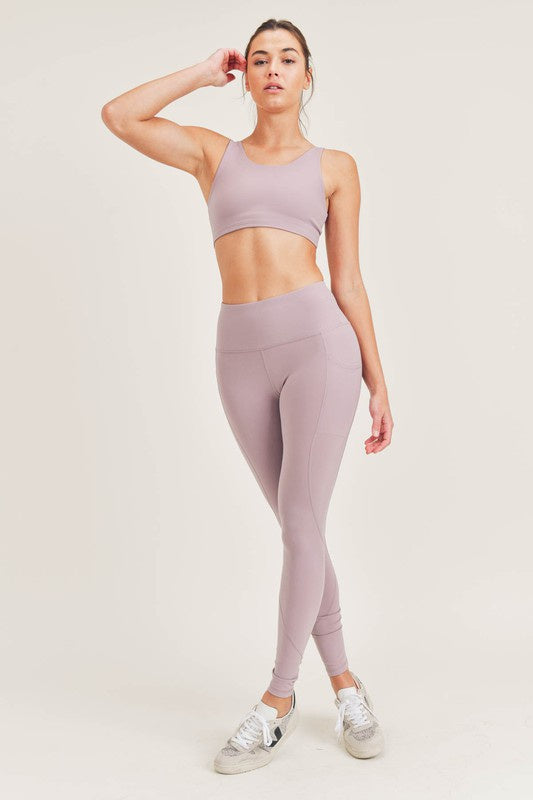 Bronze - TACTEL-Lycra High-Impact Pocket Leggings