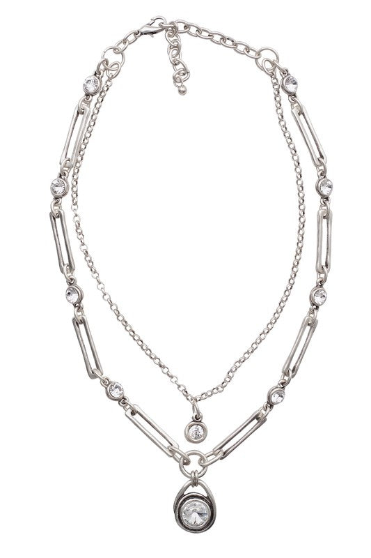 Layered Crystal Necklace