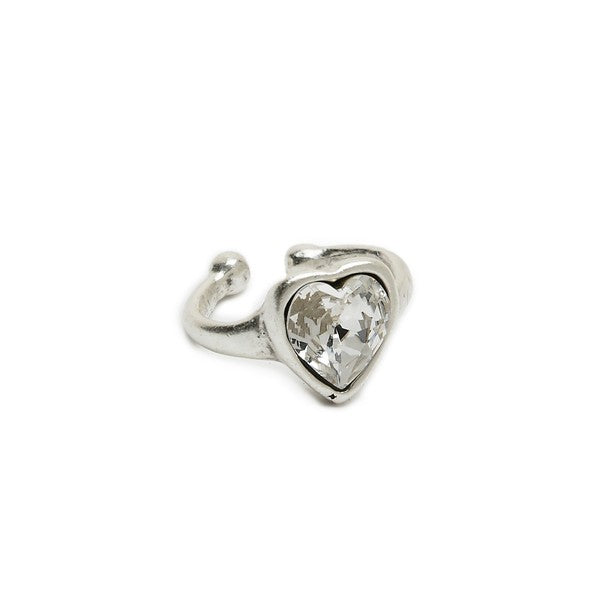 Heart Shaped Crystal Rings