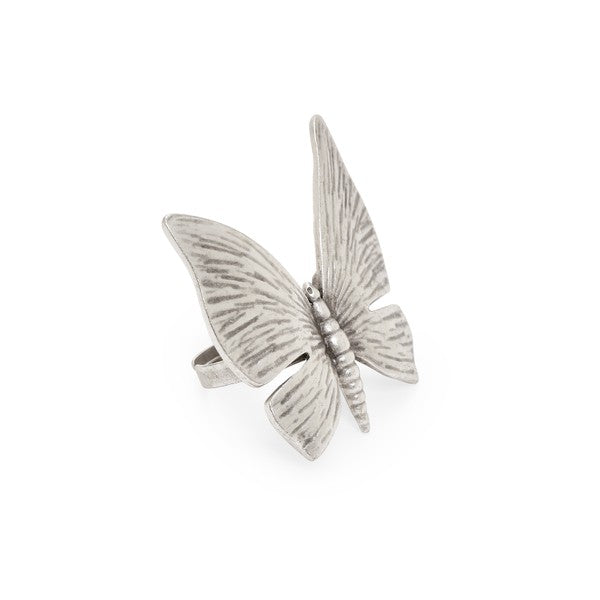 Silver Butterfly Ring