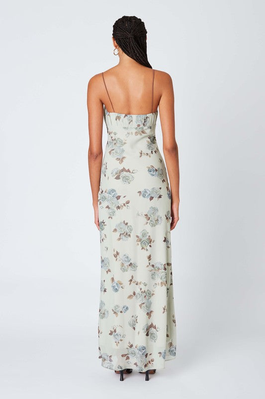 Floral Print Maxi Dress