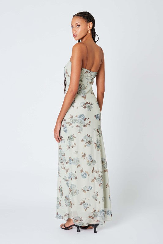 Floral Print Maxi Dress