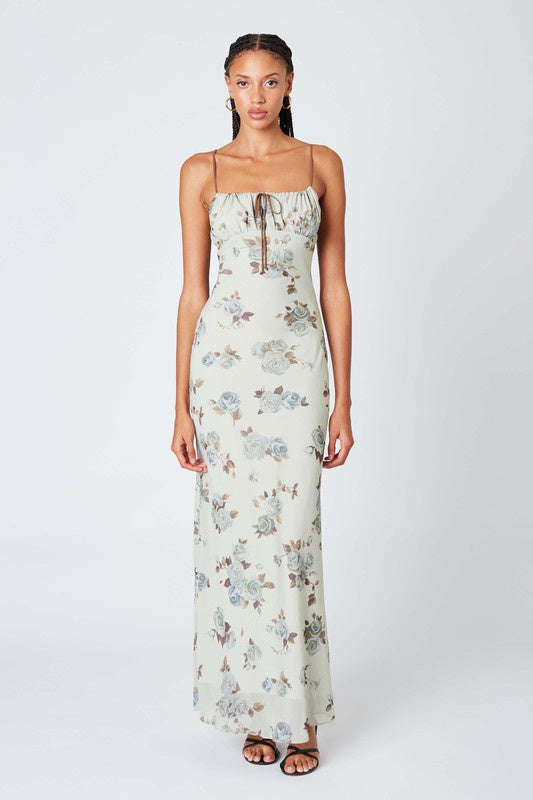 Floral Print Maxi Dress