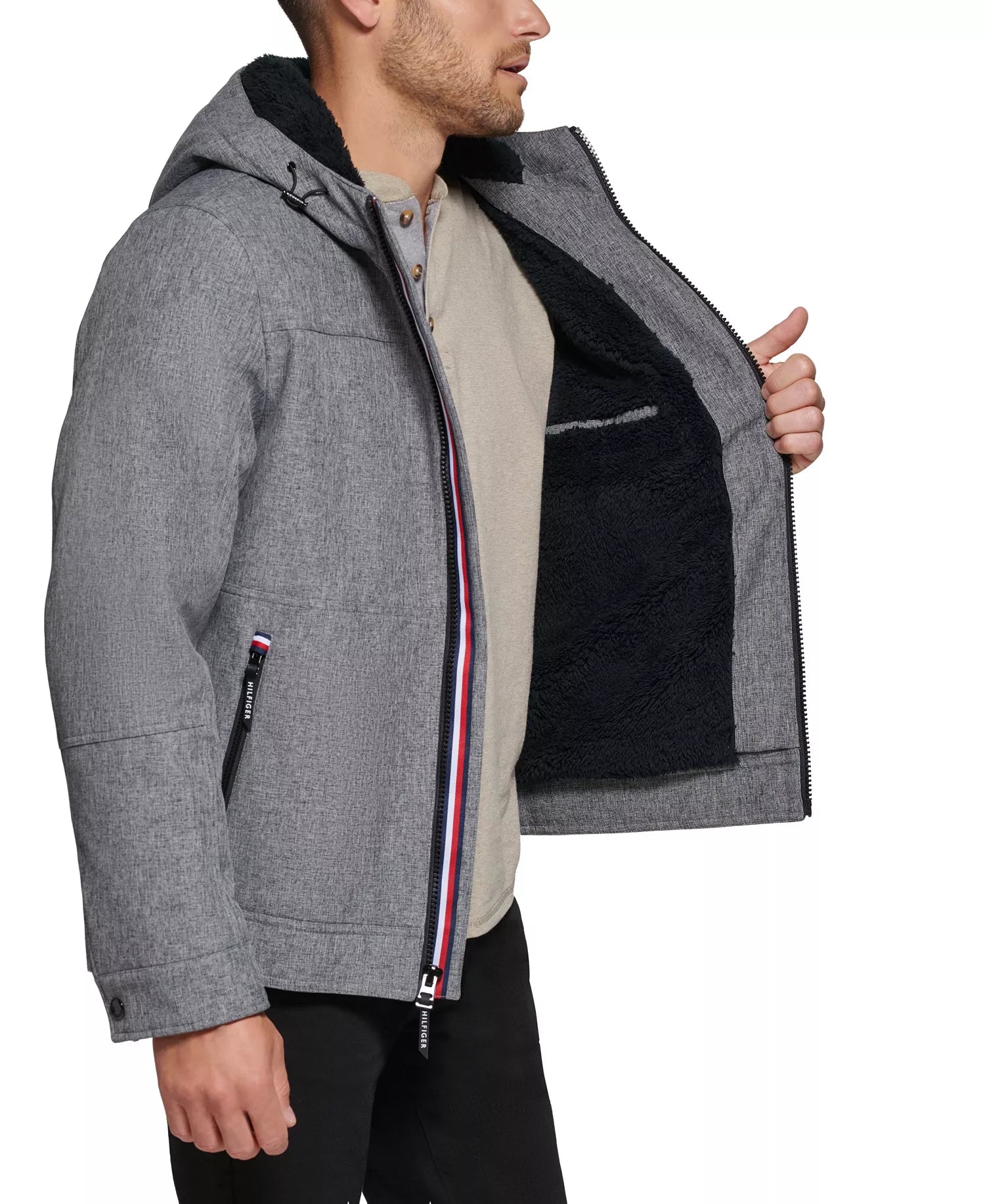 Tommy Hilfiger Men's Sherpa-Lined Jacket