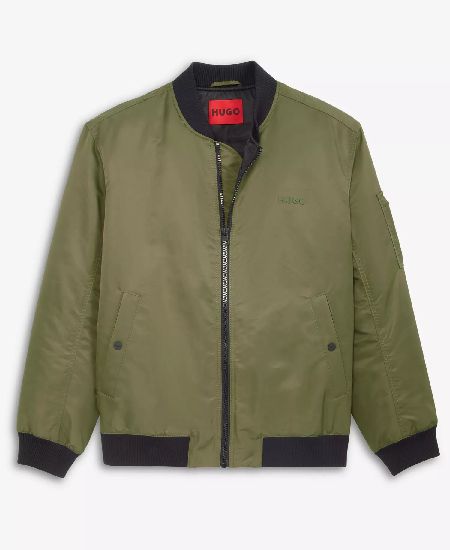 Hugo Boss Men's Slim-Fit Satin Bomber Jacket