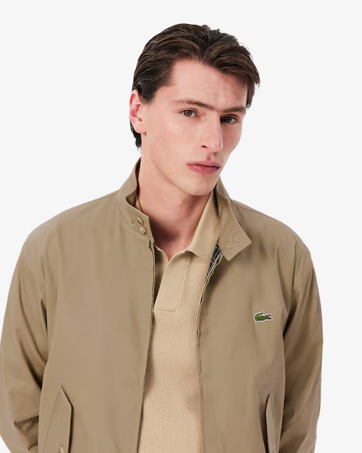 Men's Water-Repellent Twill Harrington Jacket
