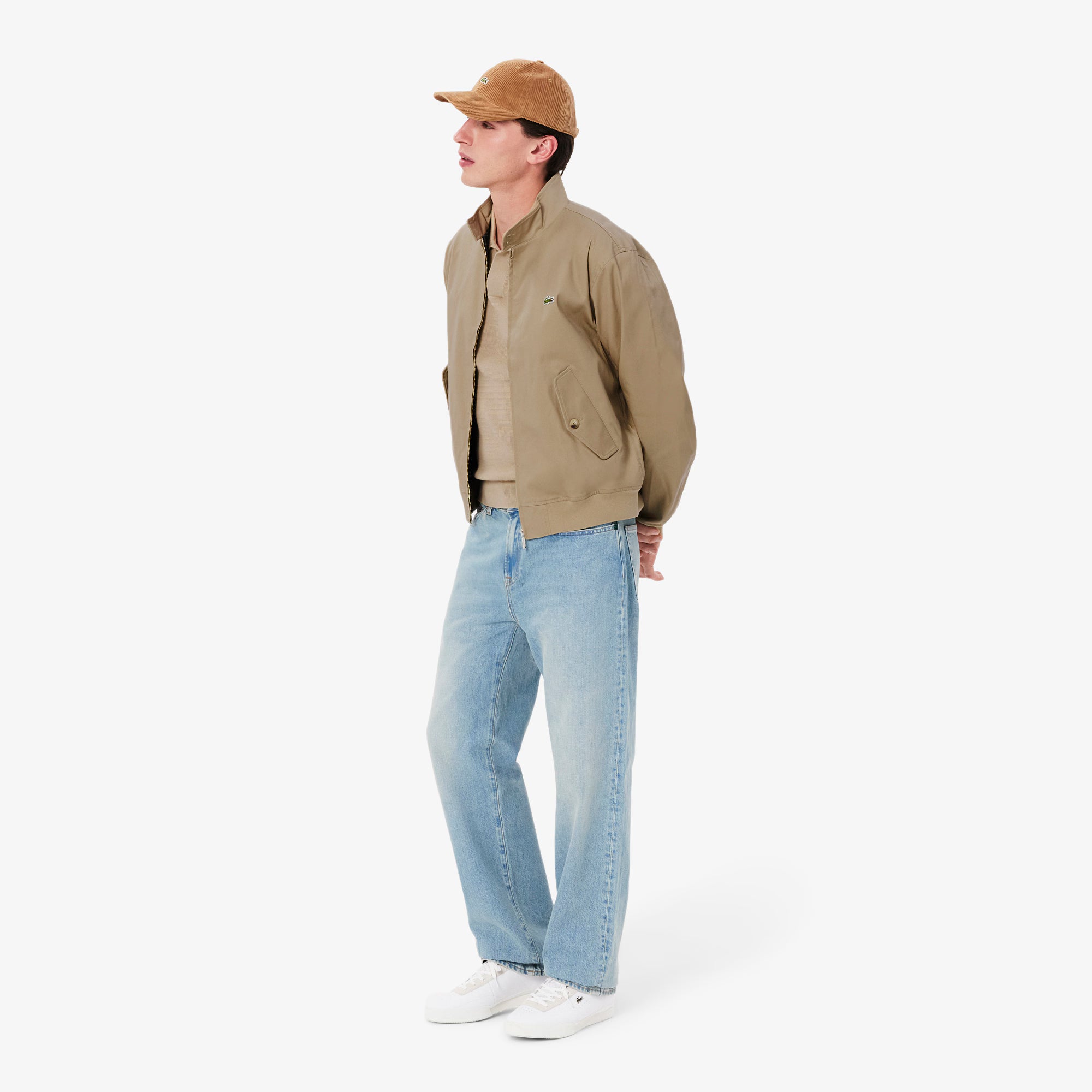 Men's Water-Repellent Twill Harrington Jacket