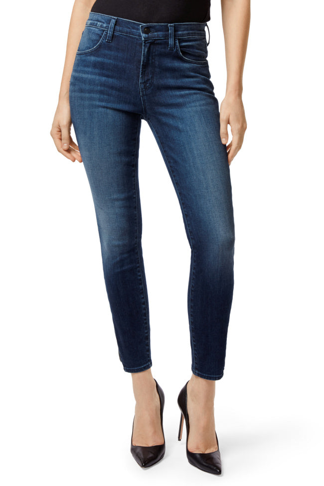 j brand, denim, womens denim, womens, blue, suede, skinny, highrise