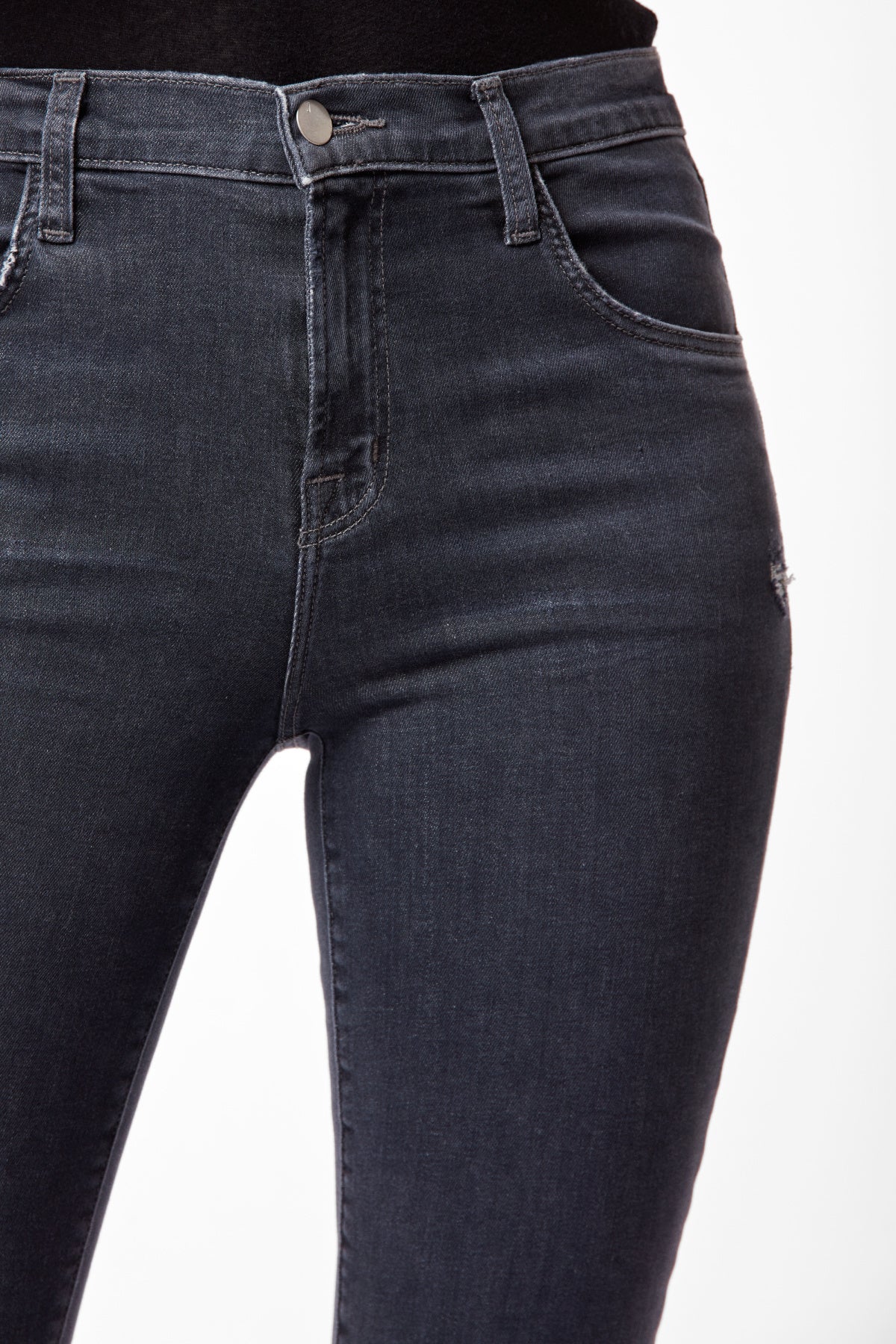 j brand, denim, womens denim, womens, cropped, suede, skinny, highrise, knee rips