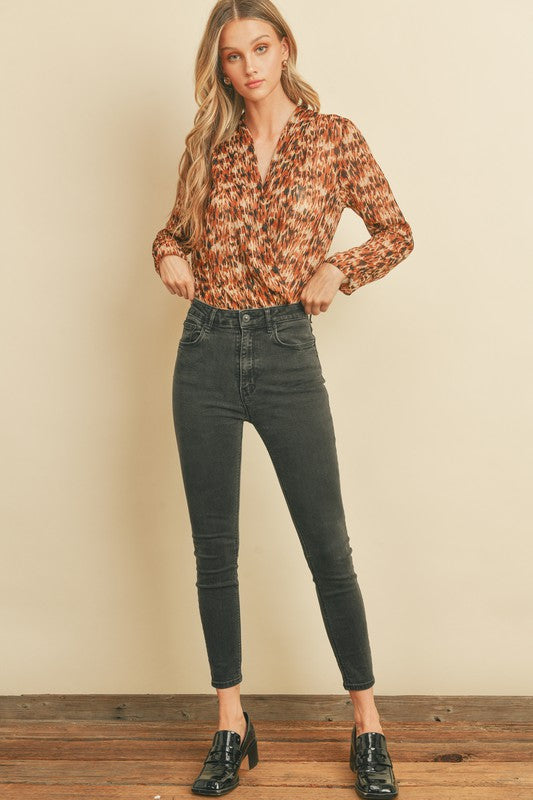 Stunner Surplice Bodysuit