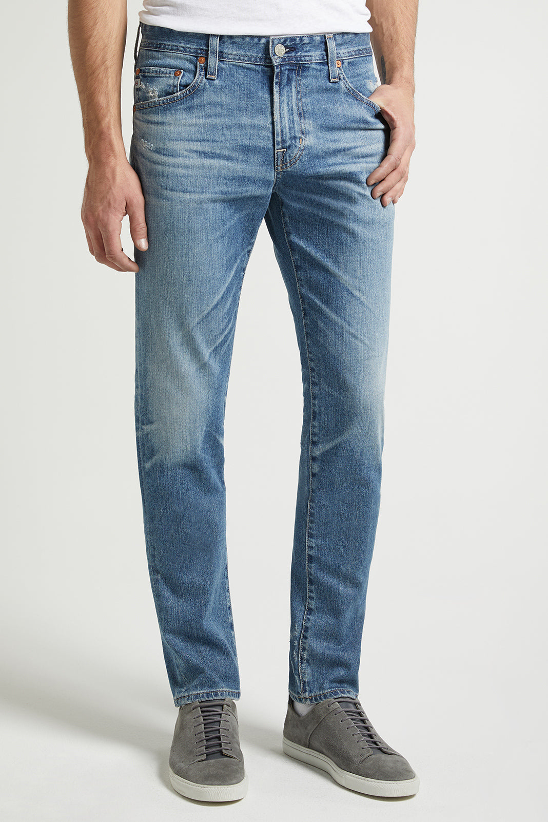 mens, denim, agjeans, lightwash