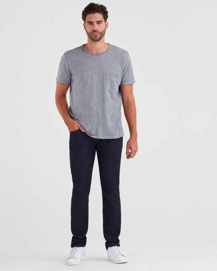 sevens, seven for all mankind, mens denim, sevens denim, denim, mens, luxe performance, 7s, straight, dark wash, comfort