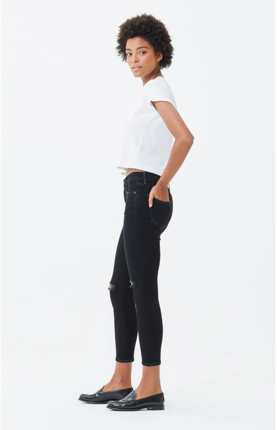 dark stitch, womens denim, citizens, denim, stretch, high rise