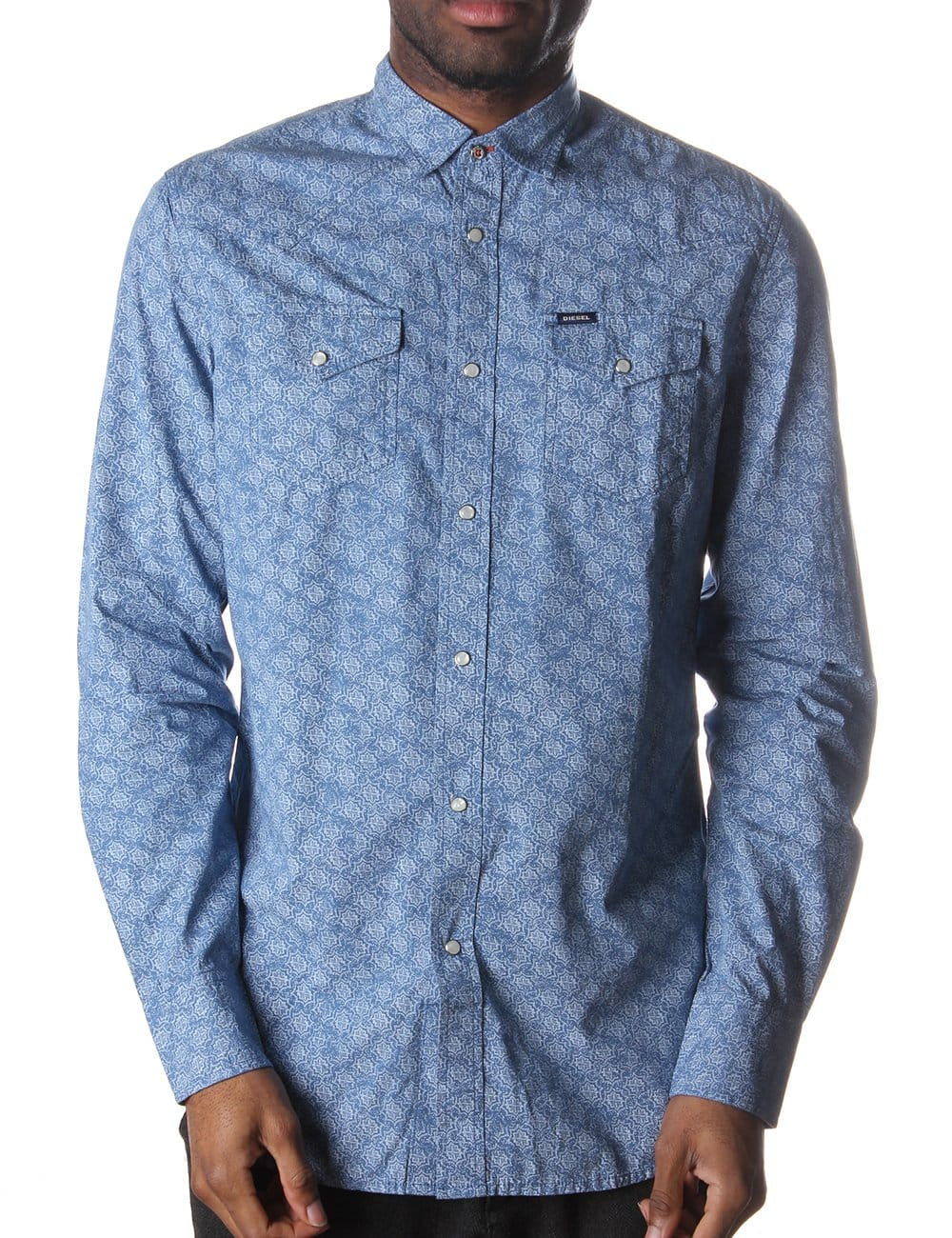 Sulferi Button Up Blue Shirt