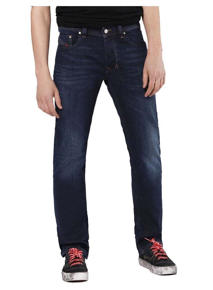 mens diesel, diesel denim, diesel, dark blue, denim, straight