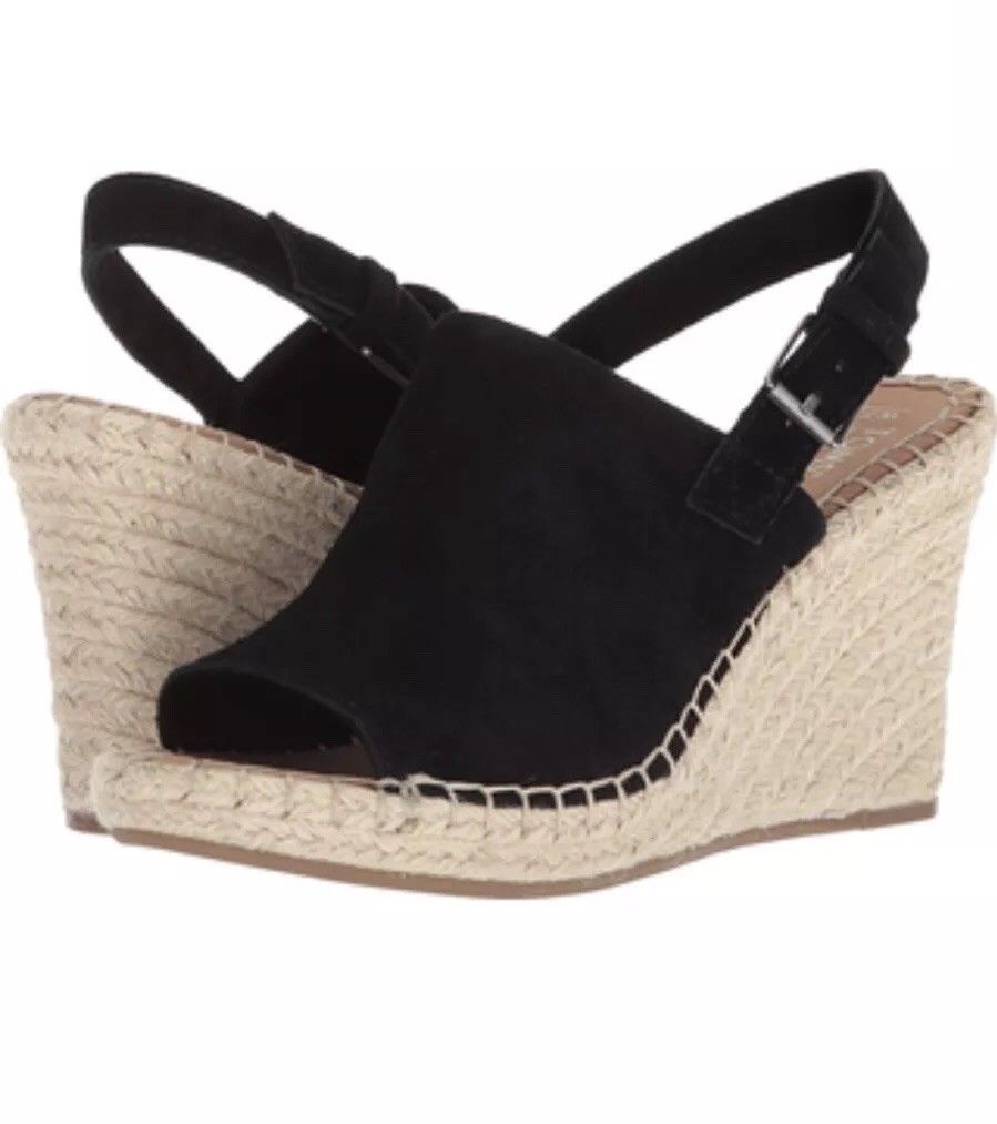 toms shoes, toms, high heels, wedges, heels, summer shoes, shoes, womens shoes, womens, black, tan, suede, cutout sandal, sandal