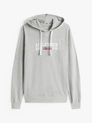 Hilfiger Logo Pique Sleep Hoodie