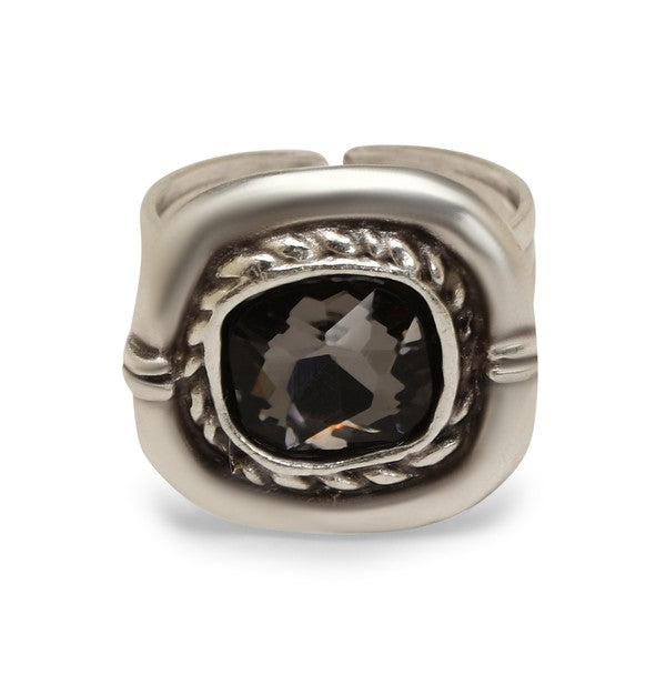 Square Crystal Ring