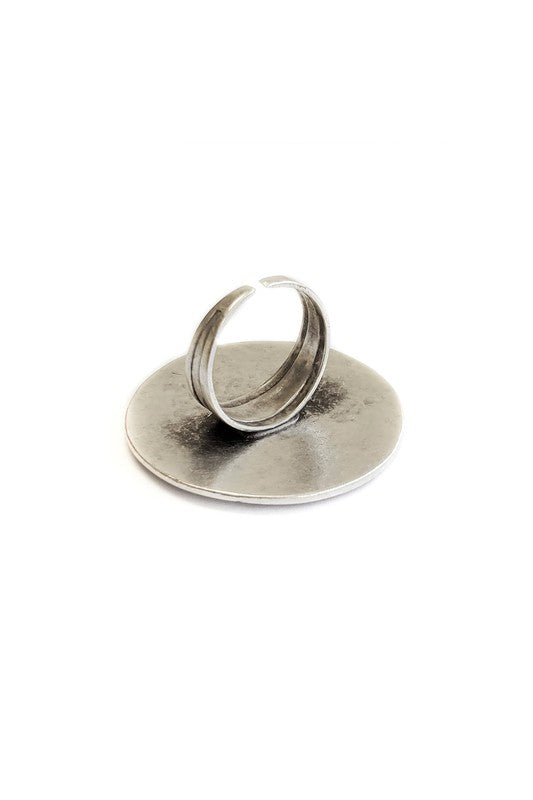 Big Circle Plated Ring