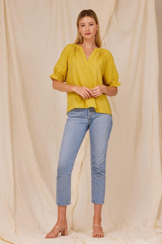 MIXED MEDIA BLOUSE