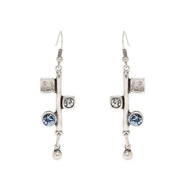 Double Crystal Earrings