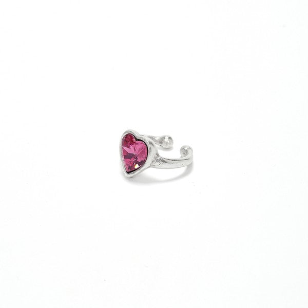 Heart Shaped Crystal Rings