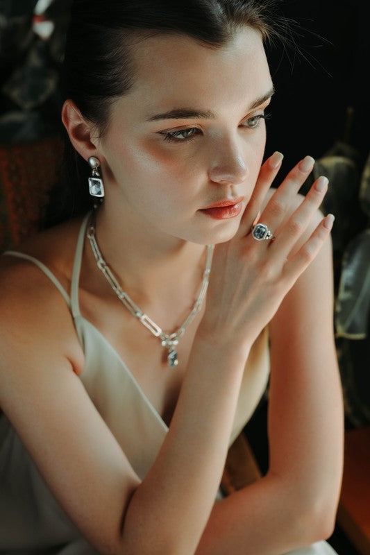 Blue Crystal Ring