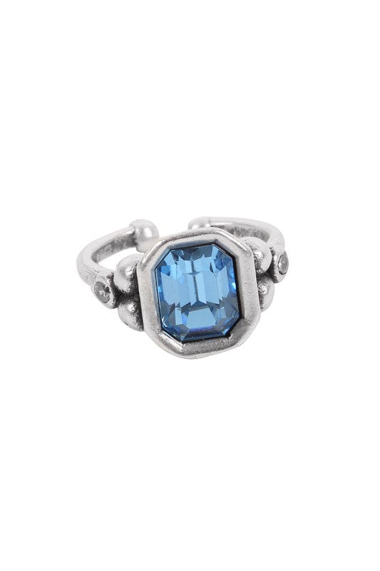 Blue Crystal Ring
