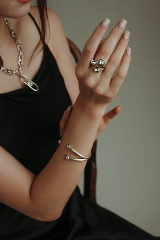 Double Sided Crystal Ring