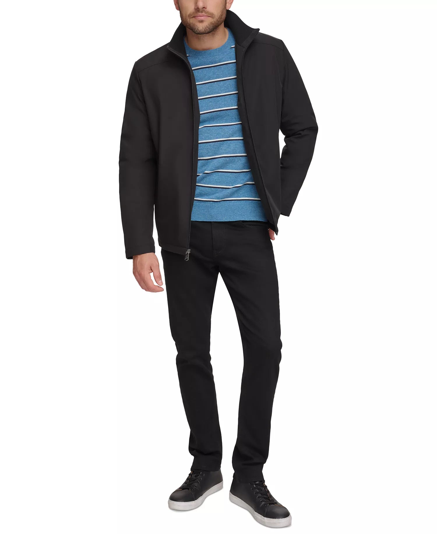 CK Men's Classic Midweight Stand Collar Jacket