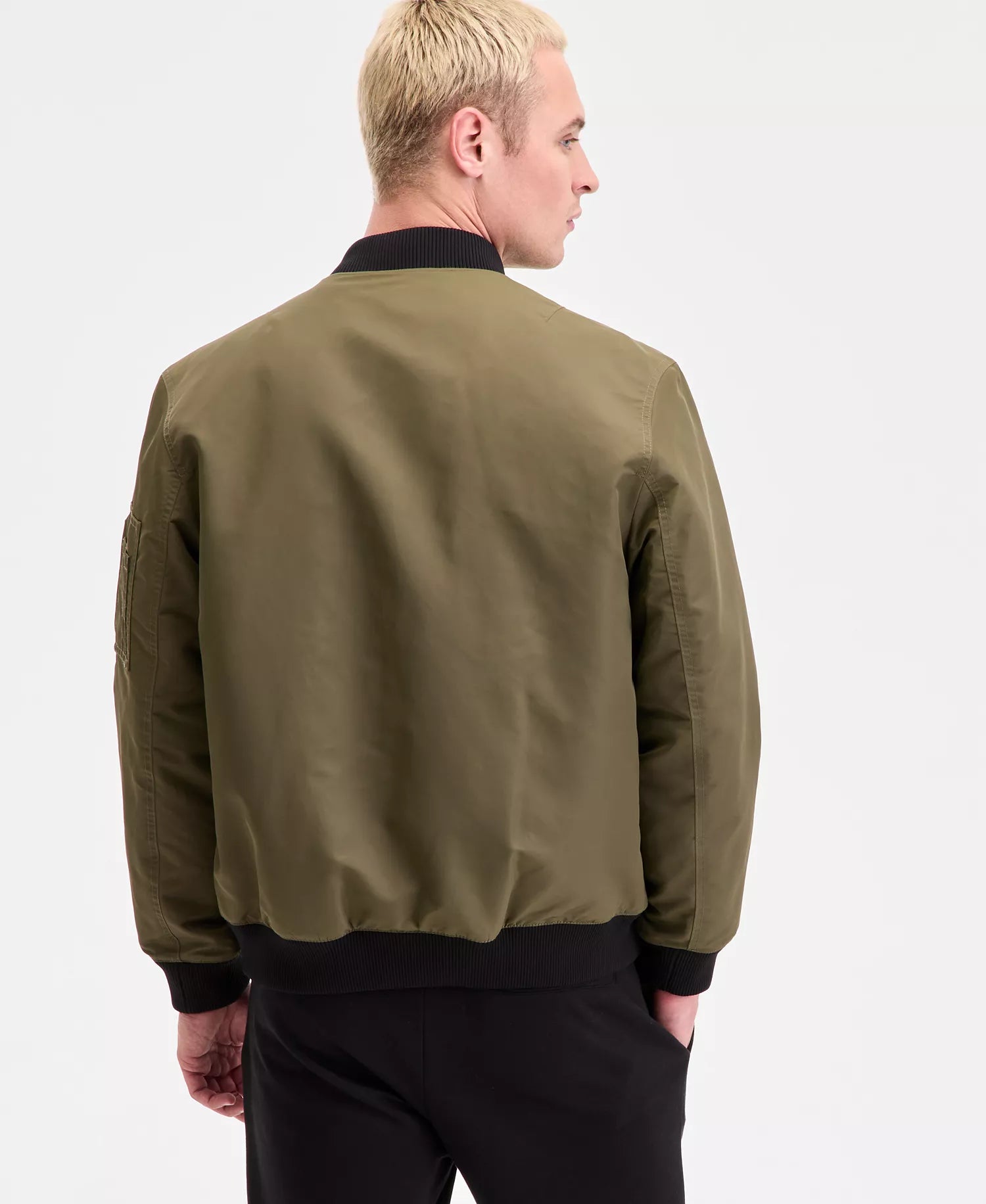 Hugo Boss Men's  Slim-Fit Satin Bomber Jacket