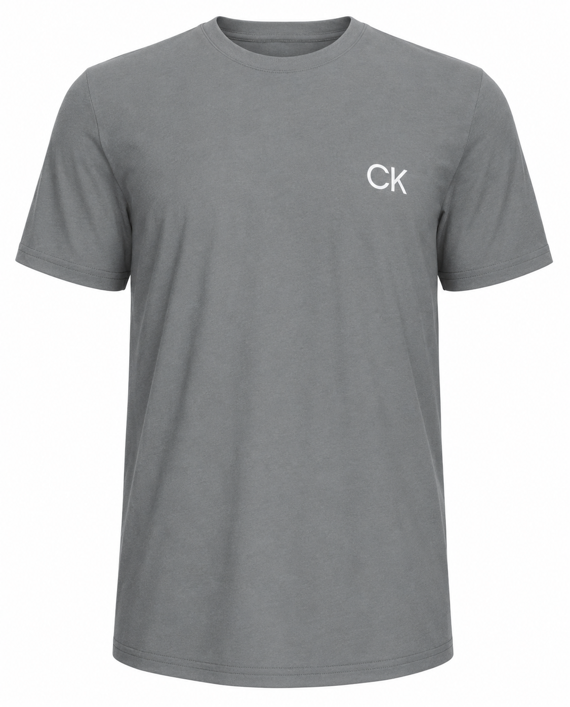 CK S/S GRAPHIC CREW NECK 4 IN GREY HEATHER