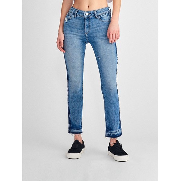 Mara Ankle Mid Rise Instasculpt Straight Jeans