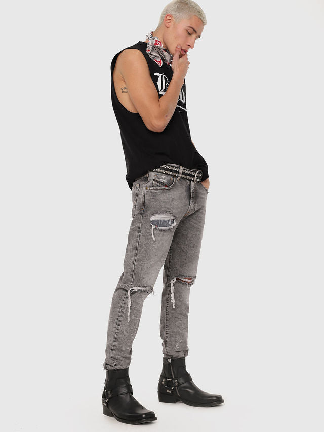 Diesel mharky l.32 trousers in black denim