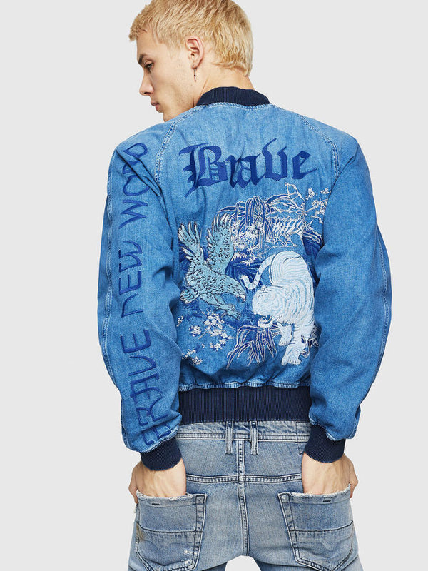 Diesel D-BAK Reversible jacket in denim