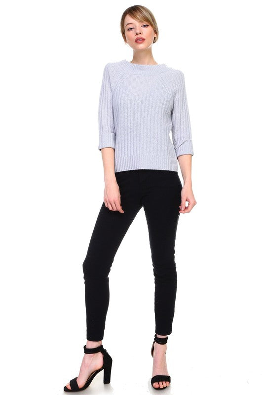 Selma Ribbed Sweater Top
