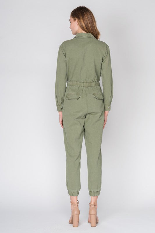 CARGO UTILITY DENIM FLIGHT SUIT