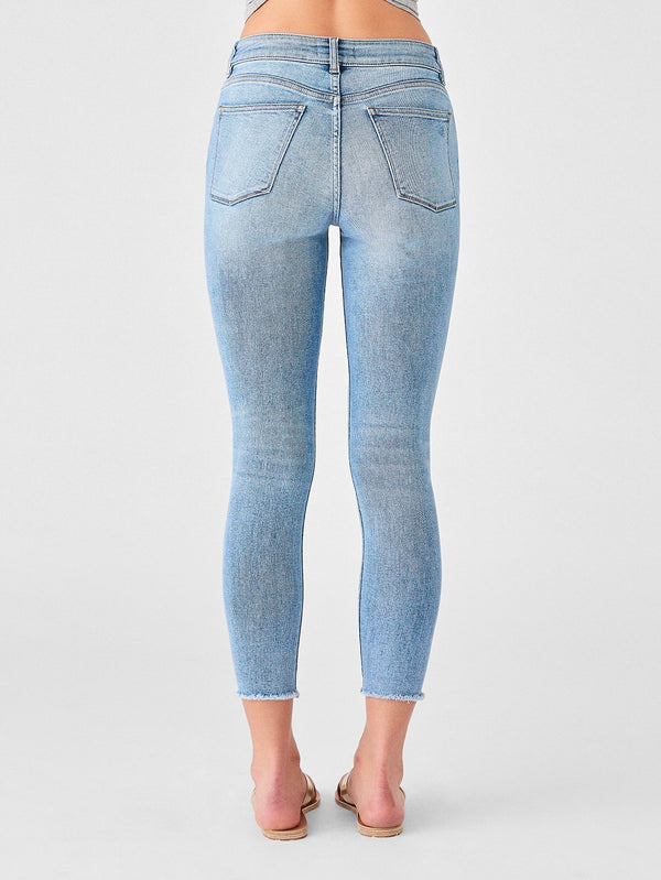 DL, dl denim, denim, womens denim, womens, skinny, rips, white wash, toledo, hig rise, skinny denim, farrow crop high rise