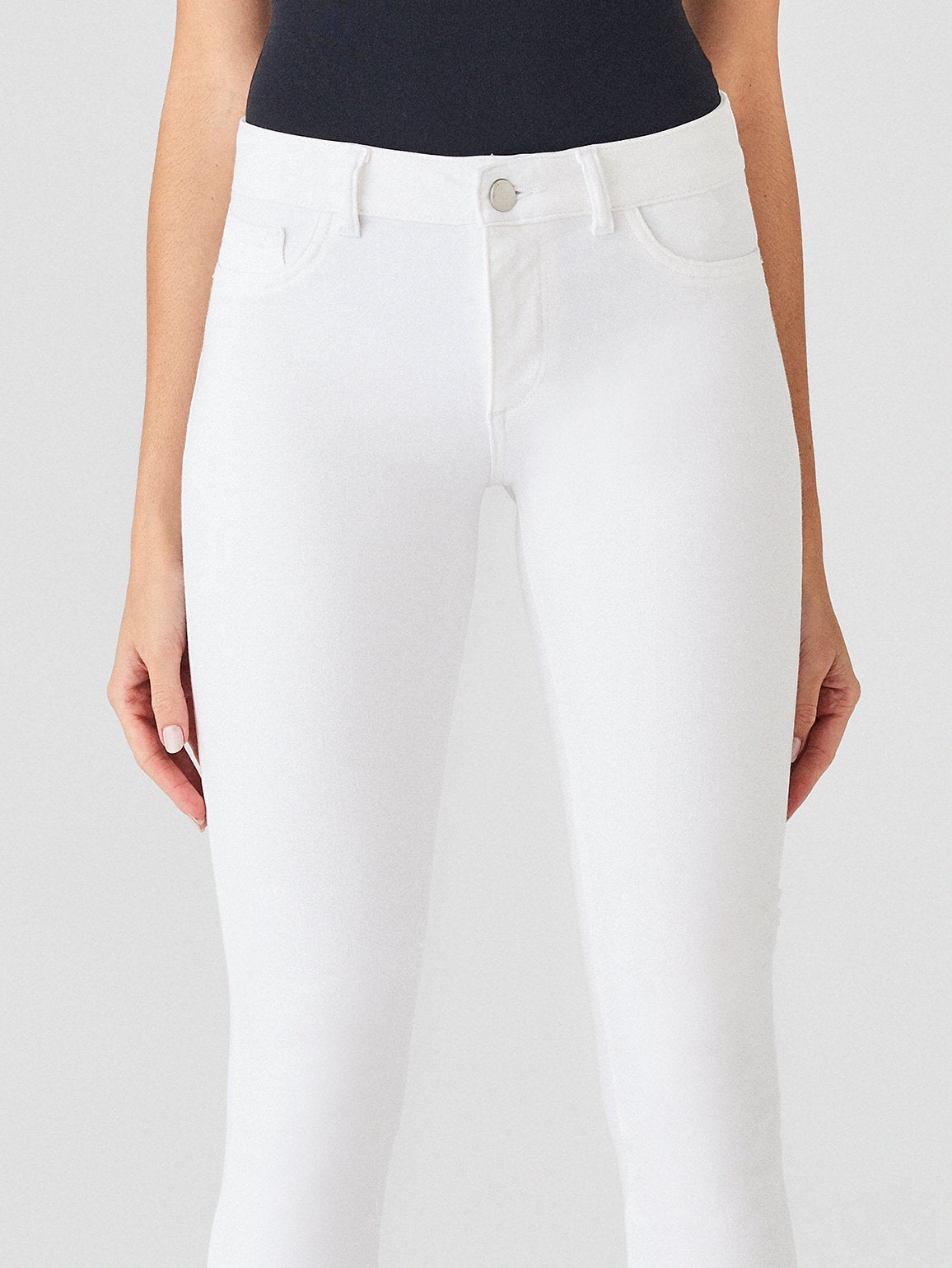 Florence Crop Mid Rise Skinny Jeans