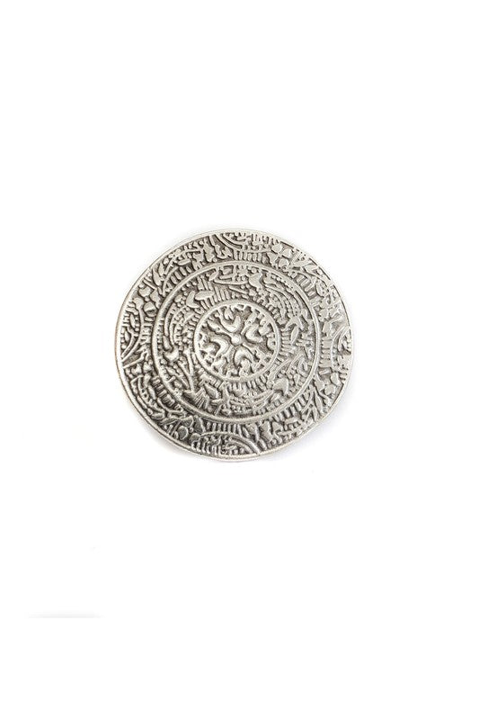 Big Circle Plated Ring