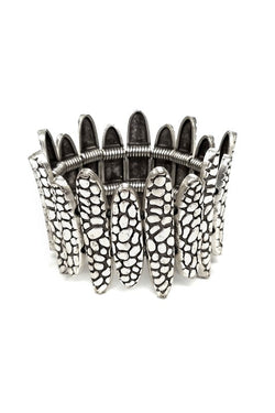 SILVER STRETCH DESIGN BRACELET