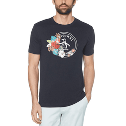 Original Penguin Men's Floral Stamp Pete Short Sleeve T-Shirt