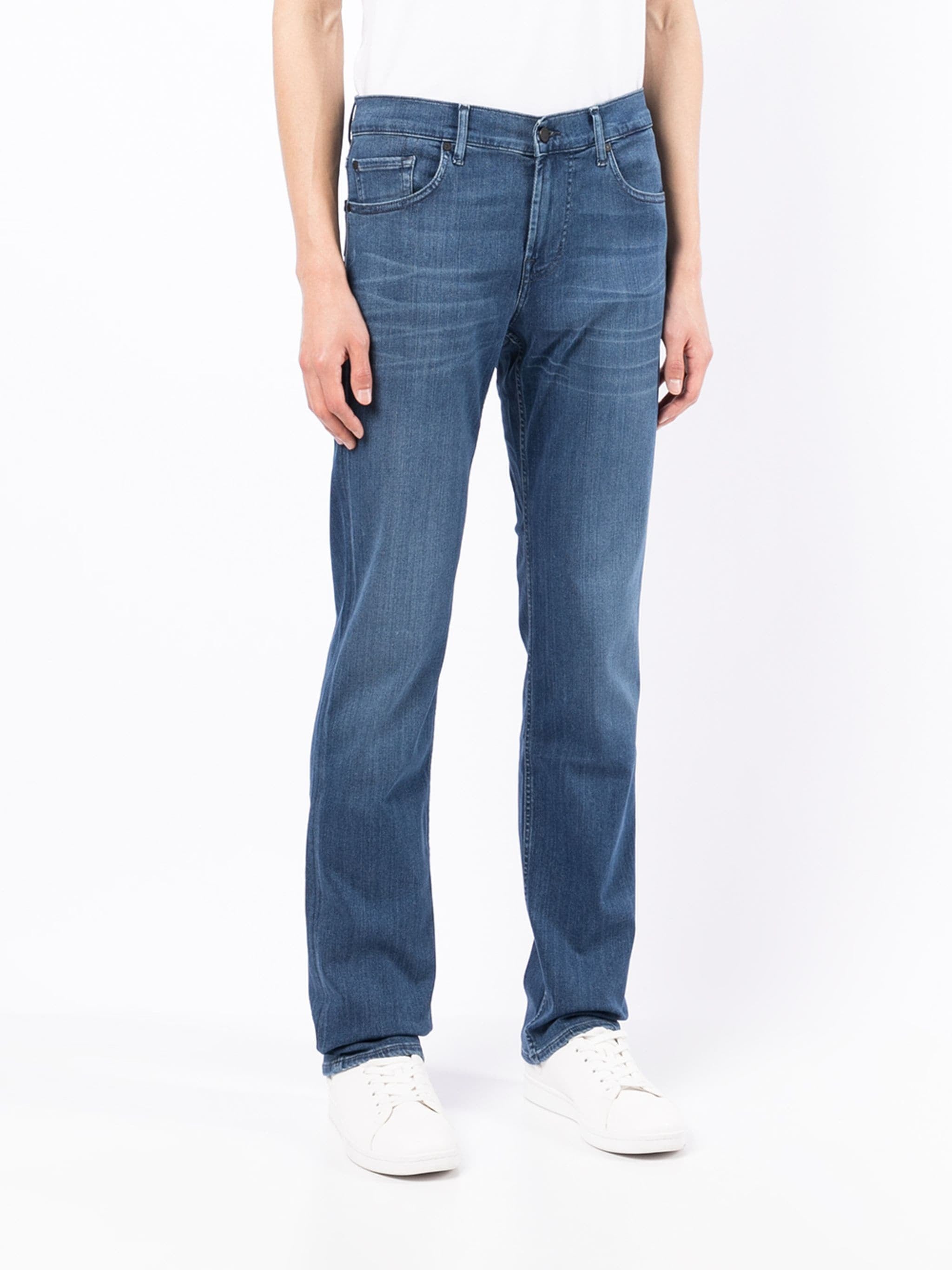 The Straight Tapered Leg  In MONC Jeans