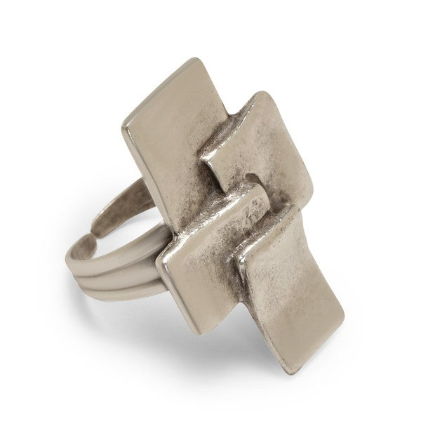 SQUARE STACKED RING