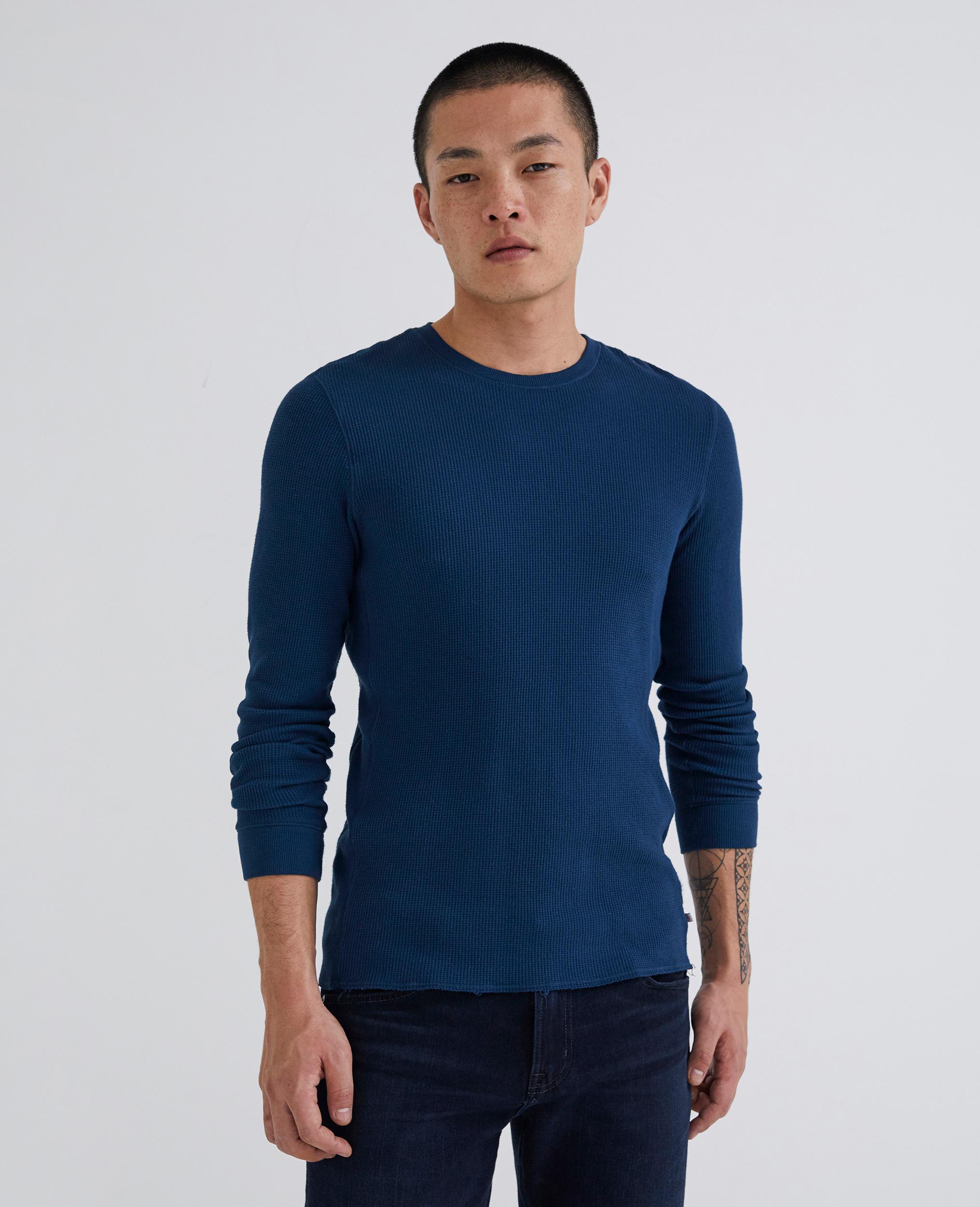 ag, men, ag tops, kipp crew, long sleeve