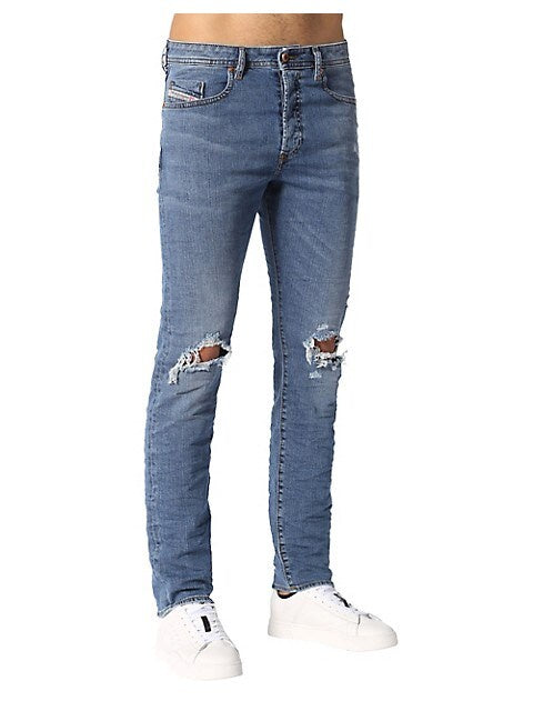 Distressed Buster Denim Jeans