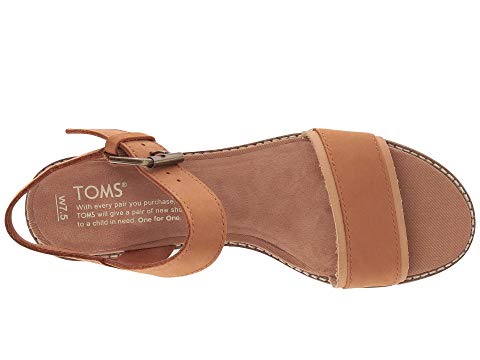 leather, tan, sandal, tom, women